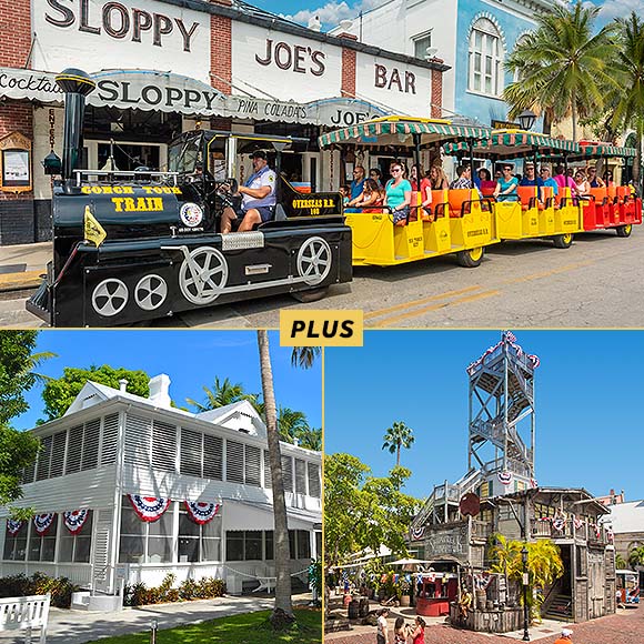 Conch Tour Train, Truman Little White House and Key West Shipwreck Treasure Museum